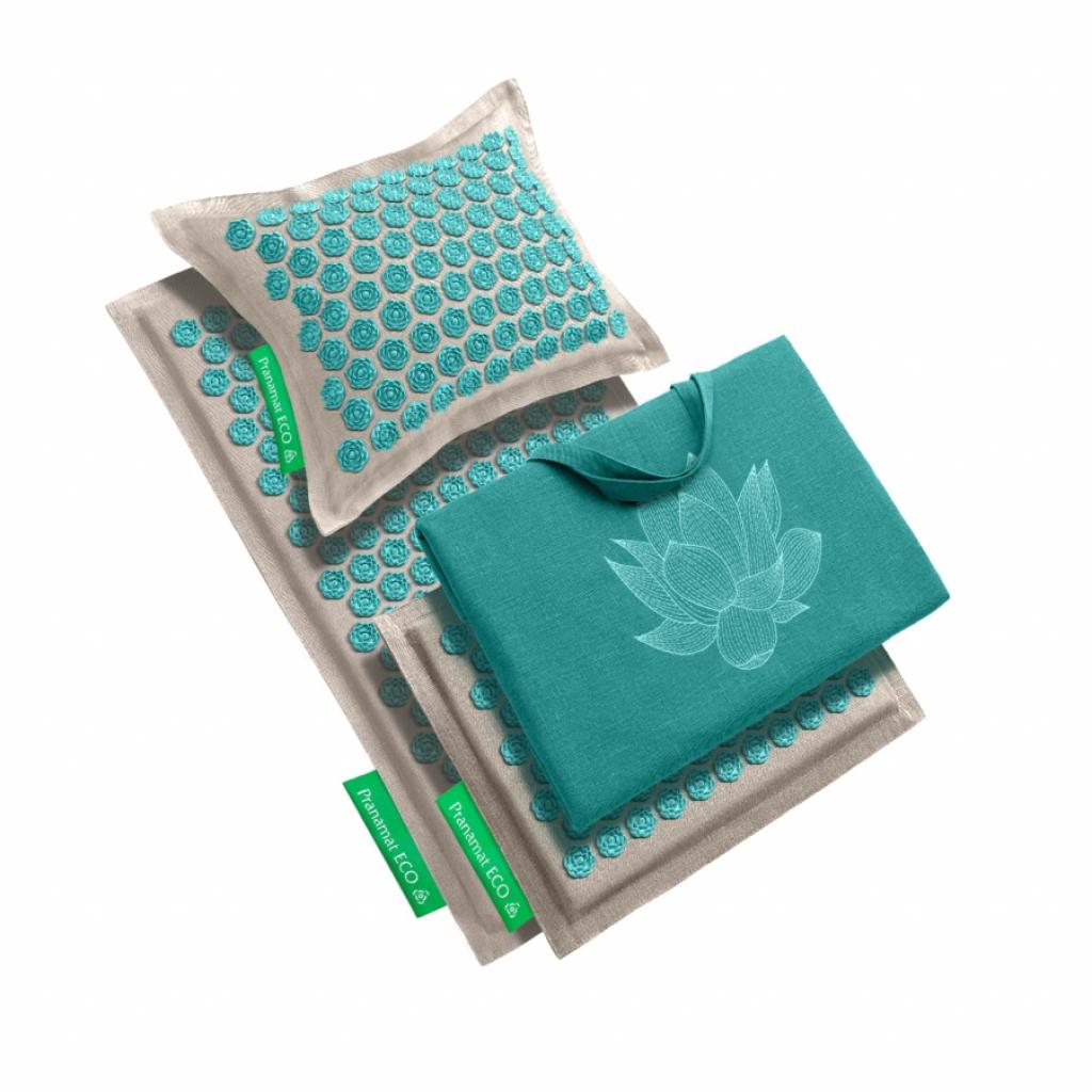  Pranamat ECO Basic Massage Set (Turquoise- Turquoise