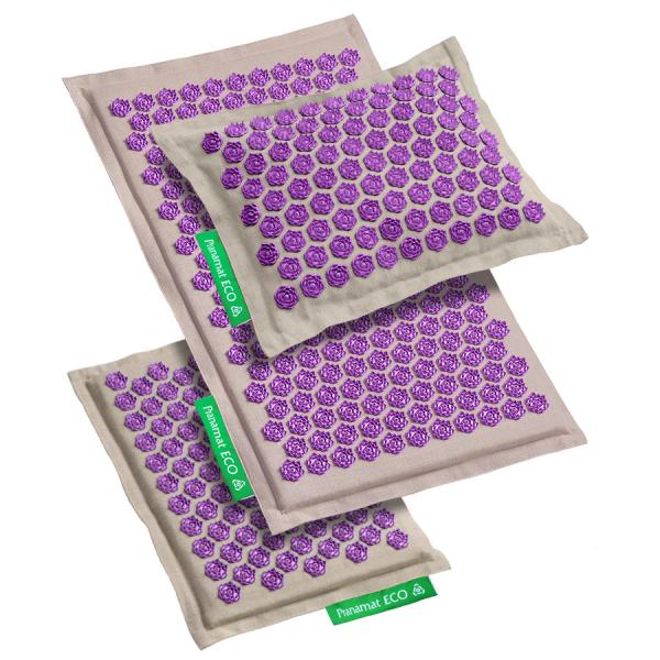 Pranamat ECO Set (Mat + Pillow + Mini) Natural & Lavender