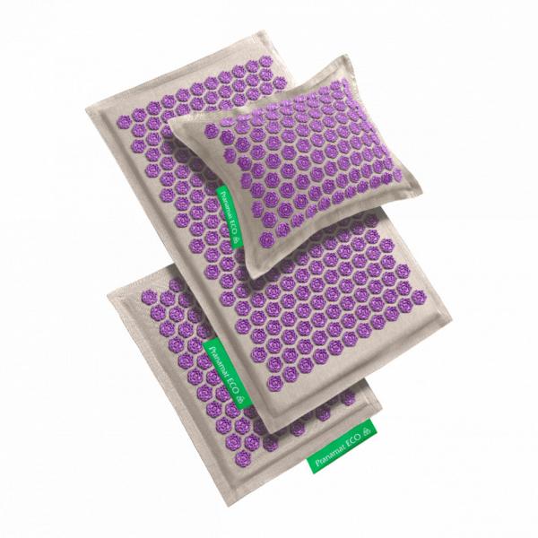 Pranamat ECO Set (Mat + Pillow + Mini) Natural & Lavender