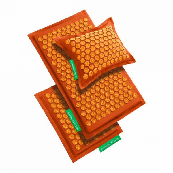 Pranamat ECO Set (Mat + Pillow + Mini) Orange & Orange